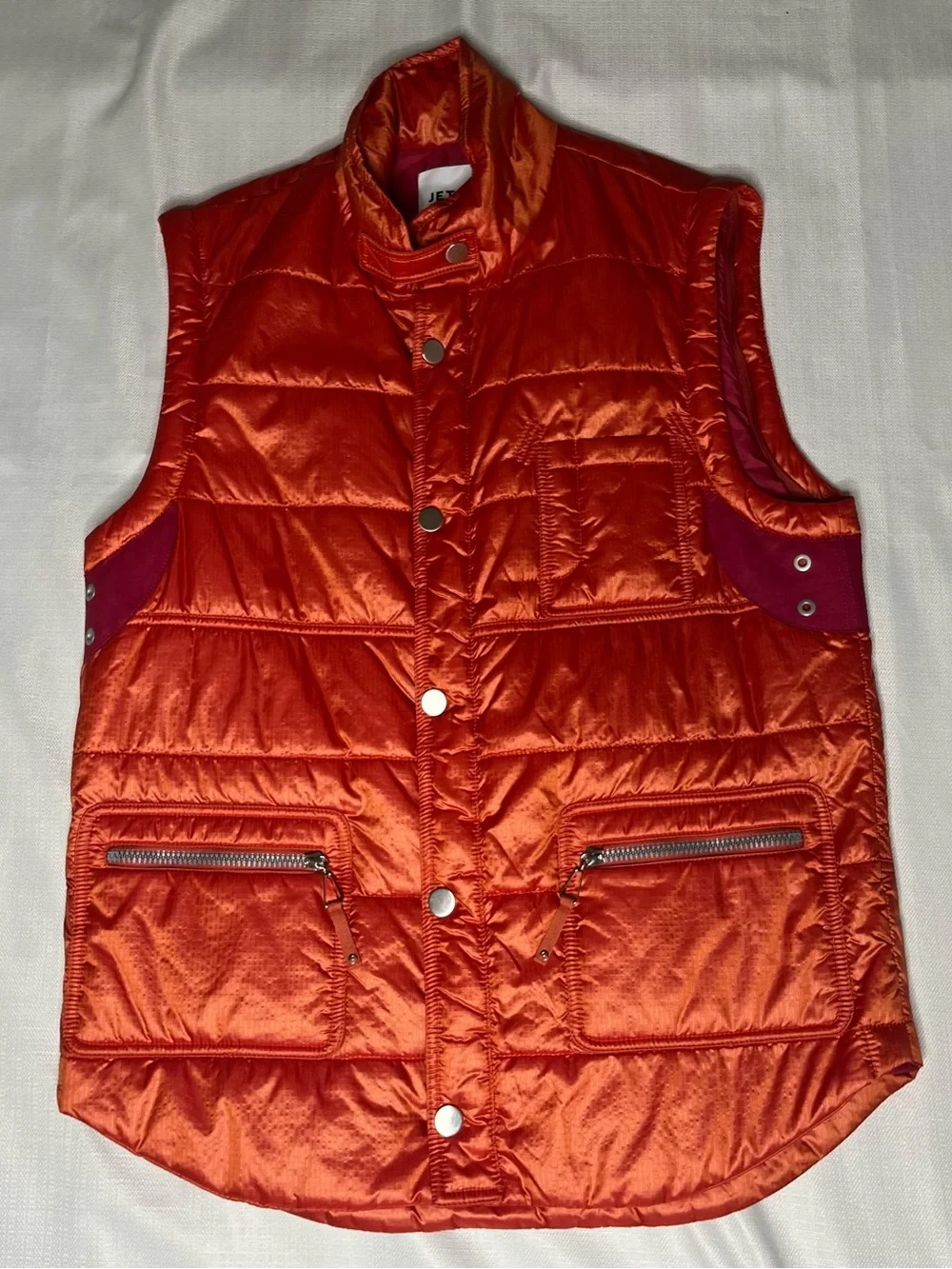 Jet Set Convertible Ski Jacket Vest Quilted Puffer Luxury